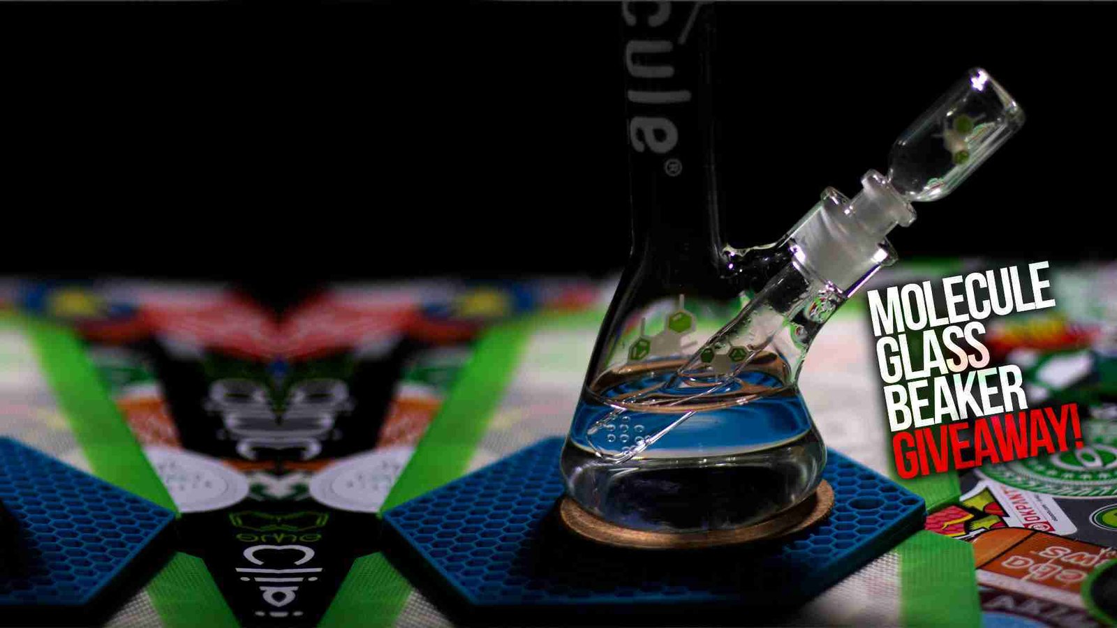 LoudClouds Website Launch/Instagram 2K Giveaway! 14mm Molecule Glass Beaker